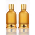 Luxury Gold Dropper Frosted Glass Essential Oil Bottle Round Shape