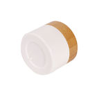 Bamboo Wood Lid Cosmetic Face Cream Jar  5ml 15ml 30ml 50ml 100ml