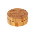 Aluminum Cosmetic Face Cream Container Jar With Bamboo Wood Lid 5ml 15ml 30ml 50ml 100ml