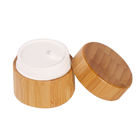 Wooden Bamboo Jar Packaging 5g 15g 30g 50g 100g 200g Clear Frosted Glass Jar