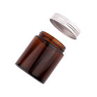 Wholesale Dark Amber Cream Candle Jars Empty Food Storage Glass Jar With Lid