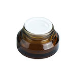 1OZ 1.8OZ 2.8OZ 3.5OZ Cosmetic Glass Jars Brownness Glass Lotion Containers
