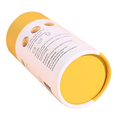 Biodegradable Eco Friendly Cylinder Tea Paper Tube Packaging With Free Sample