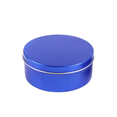 Thermal Transfer Peacock Blue Aluminum Cosmetic Jars 1oz Cosmetic Jars With Lids
