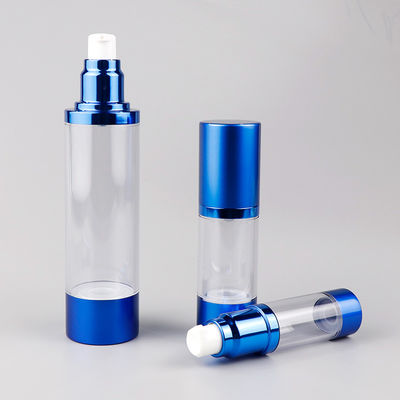 0.5OZ 1OZ 1.7OZ 3.4OZ Airless Spray Bottle Blue Round Cosmetic Bottle