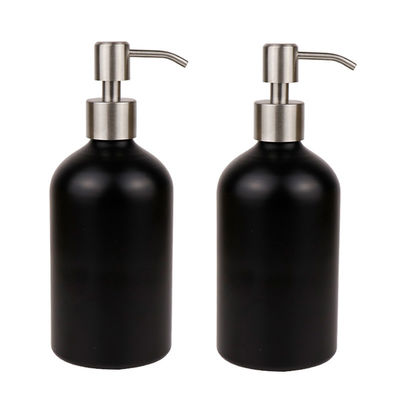 Black Metal Lotion Pump Aluminum Cosmetic Bottles 10ml-1000ml Personal Care Packaging