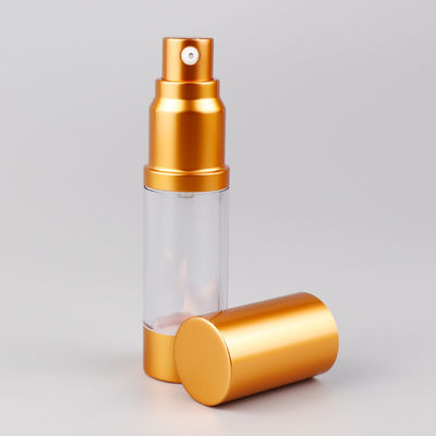 Hot Foil Stamping Recyclable Airless Pump Bottles Matte Plastic Container For Cosmetics