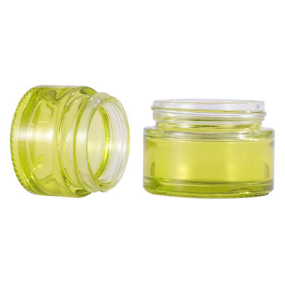 5ml 10ml 20ml 30ml 100ml Cosmetic Glass Jars Avocado Green Body Butter Packaging