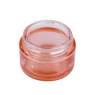 MSDS EMC Eye Cream Cosmetic Glass Jars Pomegranate Red Empty Face Cream Containers